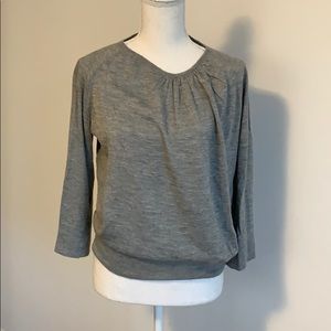 Chloe cashmere sweater w/ asymmetric neck detail